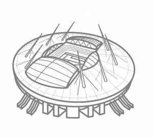 Стадион раскраска