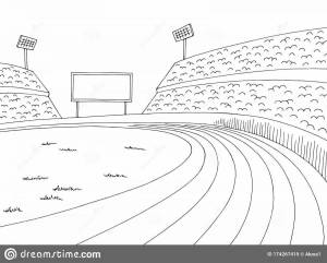 Раскраски Стадион