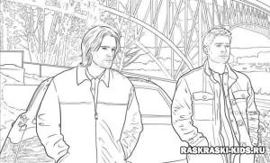 Раскраски Сверхъествественное