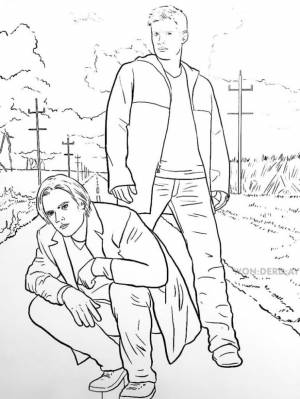 Раскраски Сверхъестественное