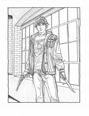 Раскраска сэм