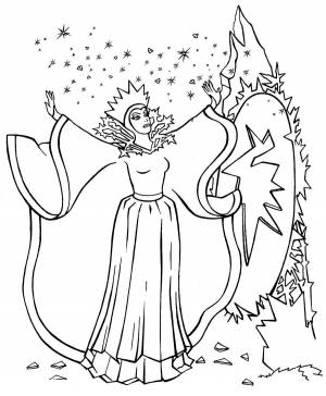 Раскраска Снежная королева