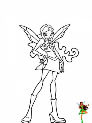 Раскраска Лейла картинка в формате