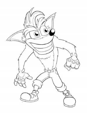 Раскраски Crash bandicoot