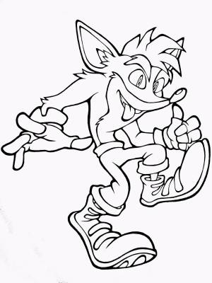 Раскраски Crash bandicoot