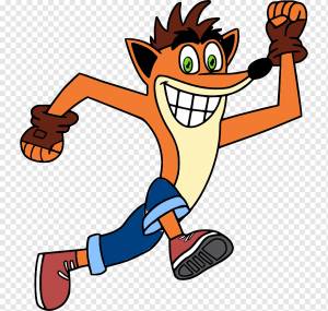 Crash Bandicoot Рисунок, Crash Bandicoot, игра, бег, мультфильм png