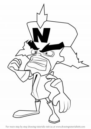 Раскраски Crash bandicoot