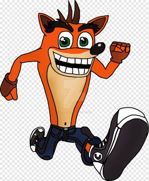 Рисунок Crash Bandicoot, краш бандикут, еда, мультфильм, вымышленный персонаж png