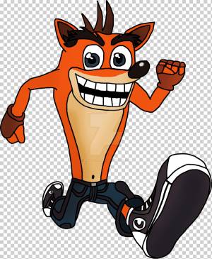 Рисунок Crash Bandicoot, краш бандикут, еда, мультфильм, вымышленный персонаж png