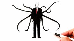 How to draw Slenderman