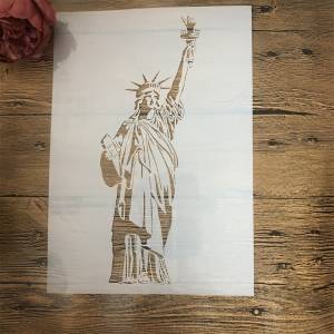 29 см Статуя Свободы US DIY слои трафареты настенная живопись раскраска для скрапбукинга декоративный шаблон