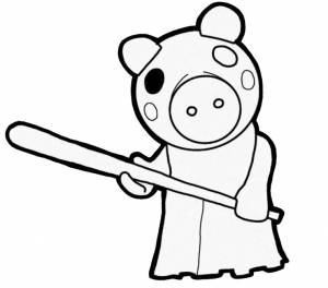 Роблокс раскраски Пигги