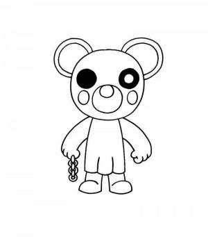 Раскраска роблокс пигги