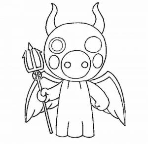 Раскраски Роблокс пигги