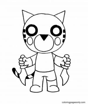 Раскраски Роблокс пигги