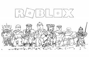 Раскраска роблокс крошка ева