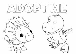 Раскраска Роблокс Петы