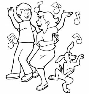 Семья танцует