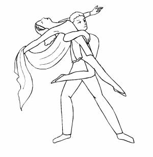 Раскраска Танцы