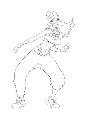 Раскраски Танцор