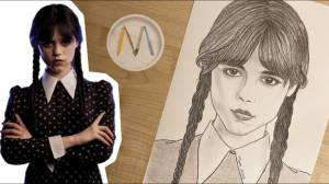 УЭНСДЕЙ рисуем пошагово