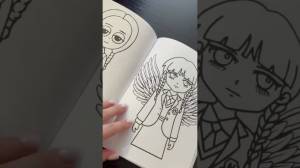 Раскраска Уенсдей Скорей бы раскрасить всё shorts wednesday dance