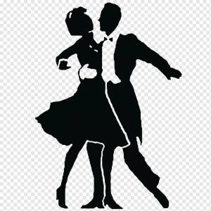 Студия бальных танцев Swing Dance studio Partner dance, Силуэт, животные, монохромный, вымышленный персонаж png