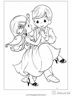 раскраски на тему танцы для детей