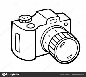 Раскраска Детей Цифровая Камера Векторное изображение ©ksenya_savva 505158016