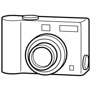 Рисунок фотоаппарат раскраска