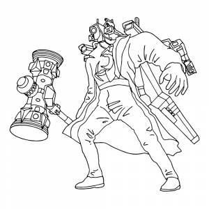 Раскраска Камера мен Титан