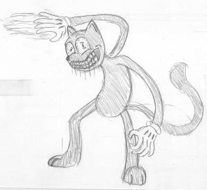 Раскраски мультяшный кот scp