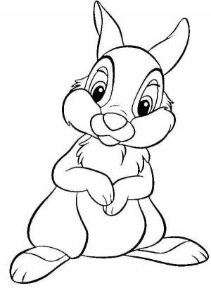 Раскраски зайчик дисней