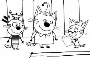 Раскраски Котэ мультик