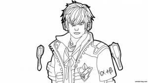 Раскраска Я готов к бою Раскраски Фри Фаер