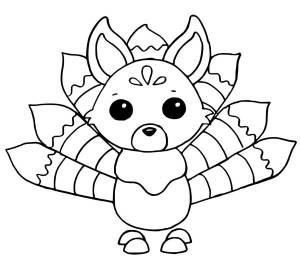 Раскраски питомцы из adopt me roblox