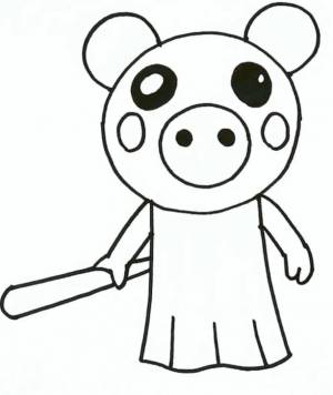 Роблокс раскраски Пигги