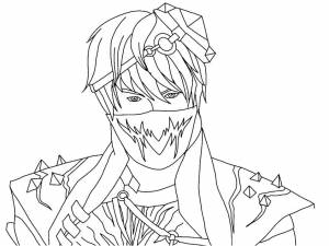 Раскраска Фри Фаер