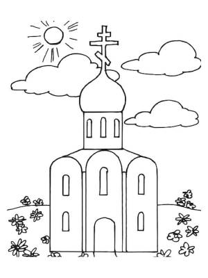 Раскраски Церковь