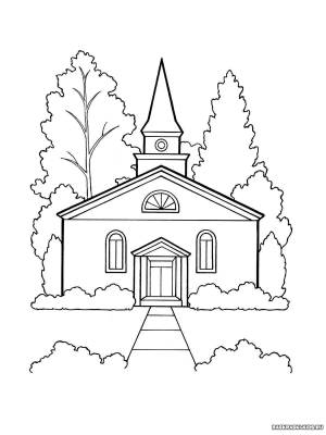 Раскраски Храм для детей