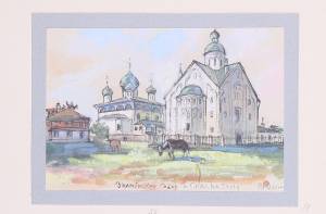 В Музее христианского искусства открылась необычная выставка рисунков забытого художника Владимира Орлова