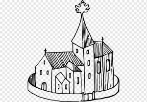 Черно-белая Chantry Line art, Церковь, христианство, здание, фотография png