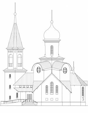 Церковь карандашом легко