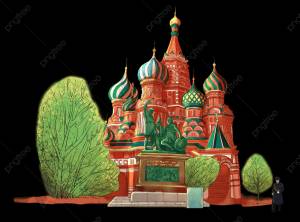 Вид на Вознесенский собор Вася Блаженного PNG , гуманитарные науки, солдат, патруль PNG рисунок для й загрузки