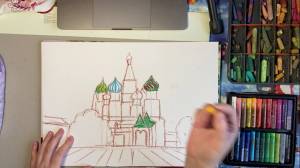 Рисуем Храм Вася Блаженного