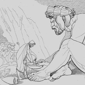 Раскраски Одиссей и циклоп