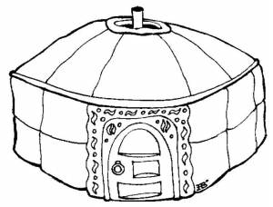 Раскраски юрта, Раскраска Юрта