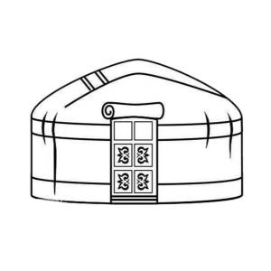 Рисование юрты