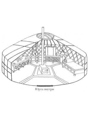 Раскраски Юрта