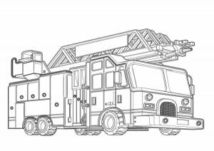 Раскраски Пожарная станция